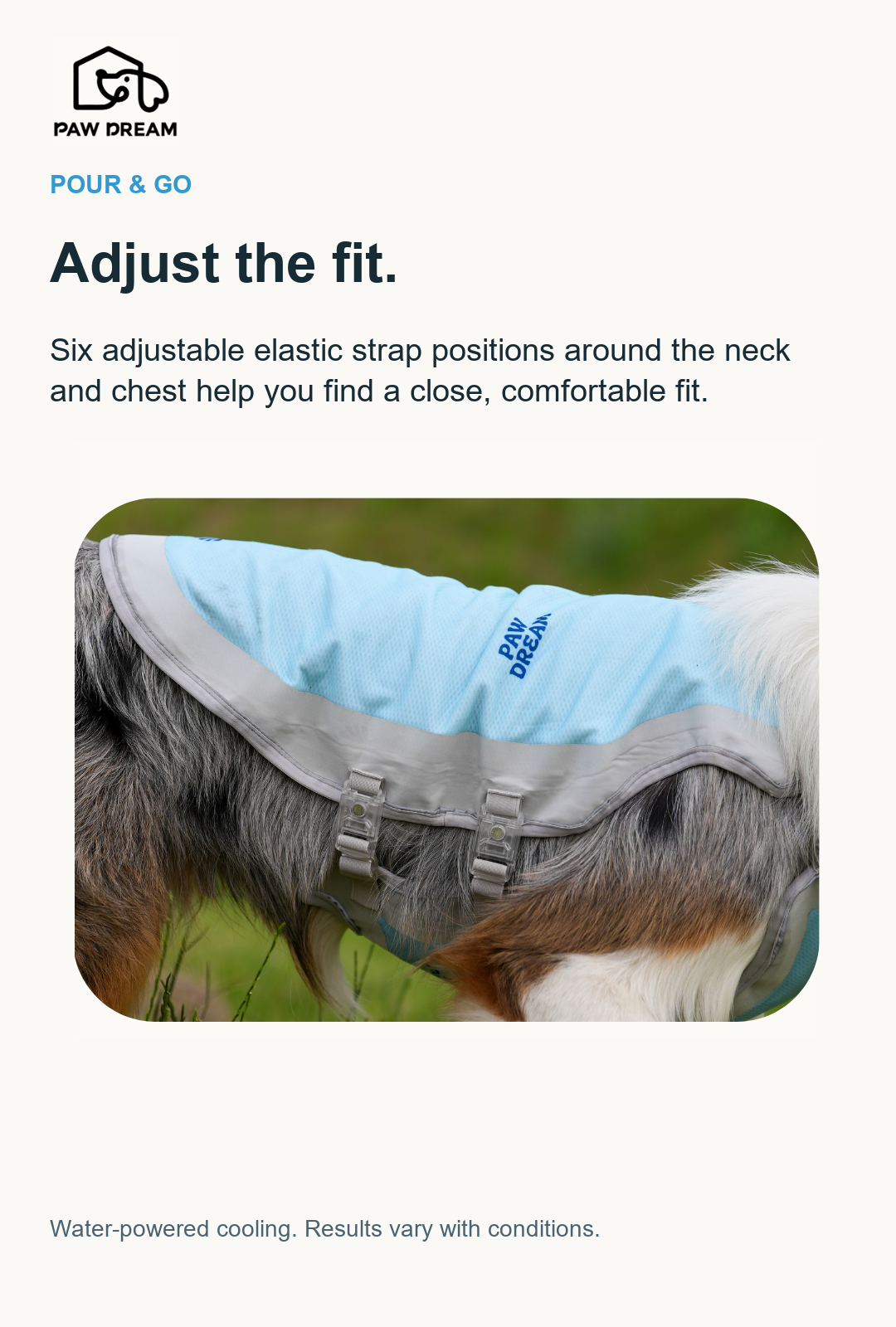 PAW DREAM Dry Cooling Vest — Pour & Go