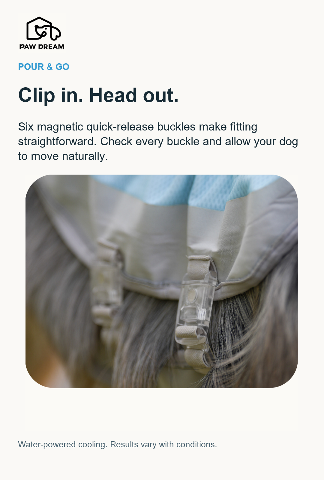 PAW DREAM Dry Cooling Vest — Pour & Go